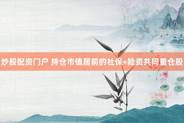 炒股配资门户 持仓市值居前的社保+险资共同重仓股