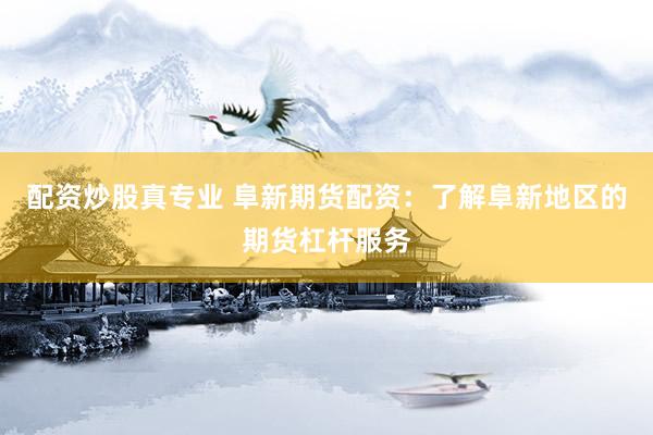 配资炒股真专业 阜新期货配资：了解阜新地区的期货杠杆服务